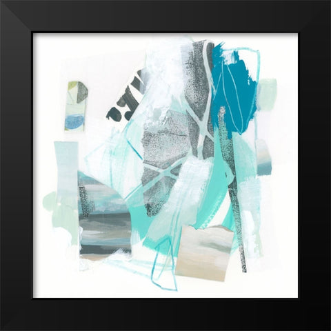 Sea Mirror I Black Modern Wood Framed Art Print by Vess, June Erica