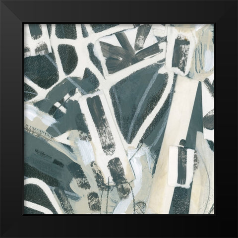 Chance Momentum IV Black Modern Wood Framed Art Print by Vess, June Erica