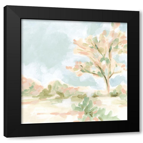 Blush Arbor II Black Modern Wood Framed Art Print with Double Matting by Vess, June Erica