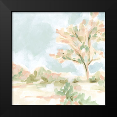 Blush Arbor II Black Modern Wood Framed Art Print by Vess, June Erica