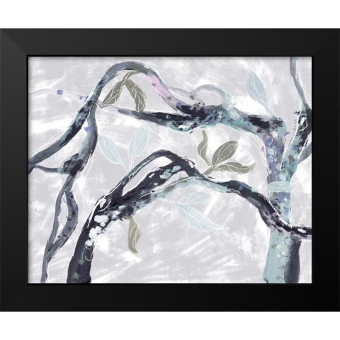 Snowy Branches I Black Modern Wood Framed Art Print by Wang, Melissa