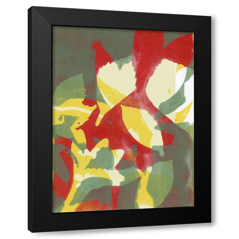 Bold Arrangement II Black Modern Wood Framed Art Print by Barnes, Victoria