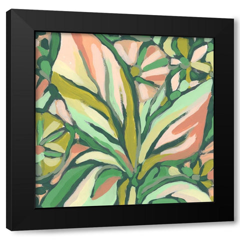 Candy Tropicals I Black Modern Wood Framed Art Print by Vess, June Erica