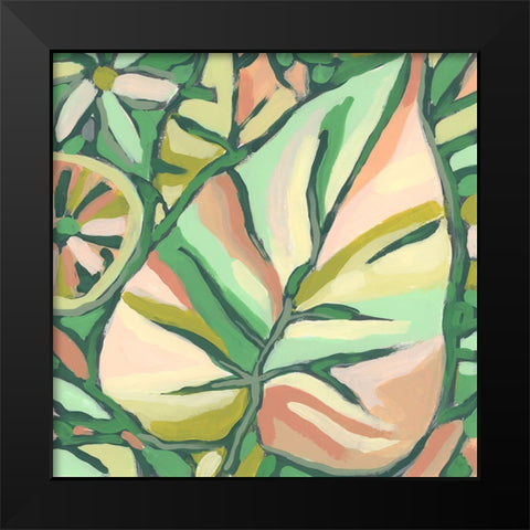 Candy Tropicals II Black Modern Wood Framed Art Print by Vess, June Erica