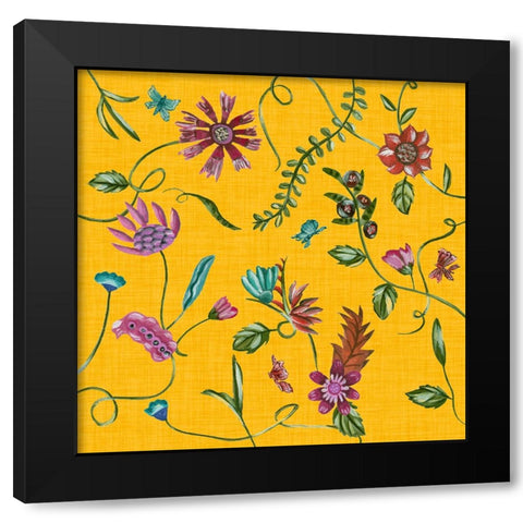 Beauty of the Sun III Black Modern Wood Framed Art Print with Double Matting by Wang, Melissa