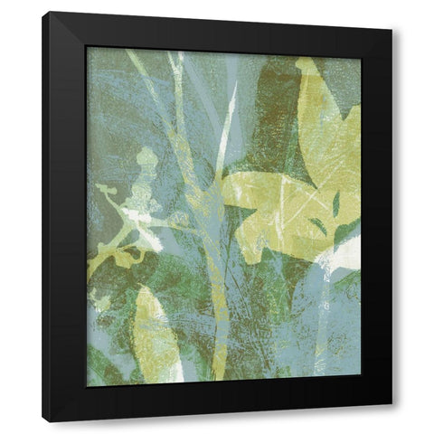 Serene Botany I Black Modern Wood Framed Art Print by Barnes, Victoria