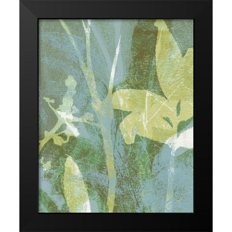 Serene Botany I Black Modern Wood Framed Art Print by Barnes, Victoria