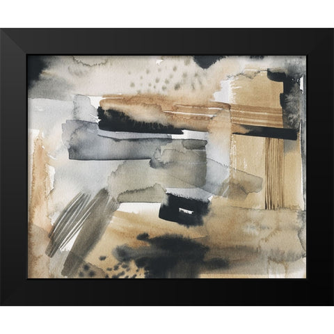 Safari Hide I Black Modern Wood Framed Art Print by Popp, Grace