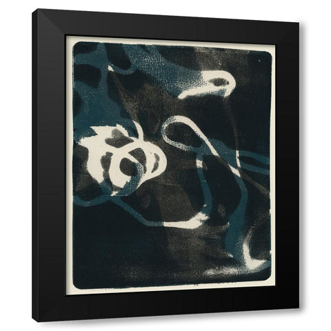 Shifting Shadows I Black Modern Wood Framed Art Print by Barnes, Victoria