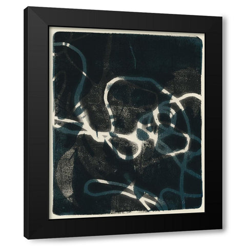 Shifting Shadows II Black Modern Wood Framed Art Print with Double Matting by Barnes, Victoria