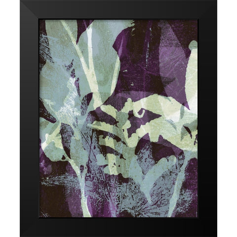 Frond Fresco I Black Modern Wood Framed Art Print by Barnes, Victoria