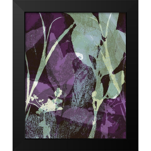 Frond Fresco II Black Modern Wood Framed Art Print by Barnes, Victoria