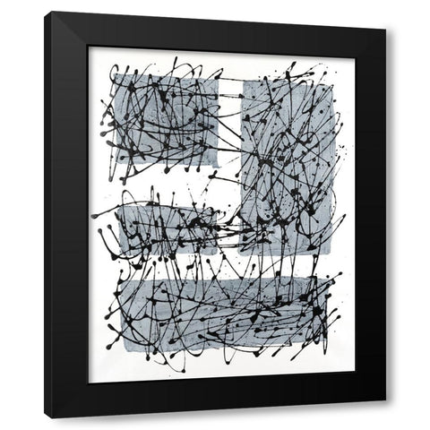 Paynes Blocks I Black Modern Wood Framed Art Print by Willett, Michael