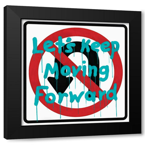 Graffiti Sign III Black Modern Wood Framed Art Print with Double Matting by Saunders, Alonzo