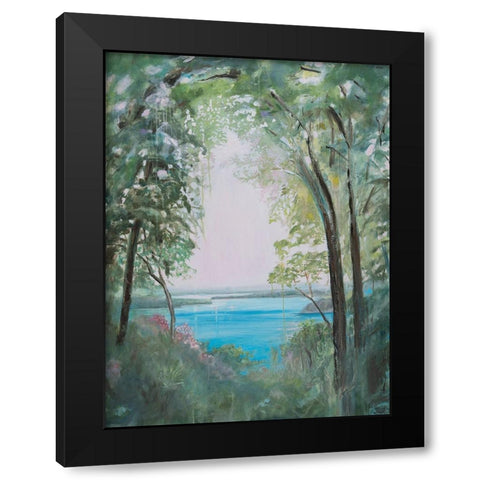 Niagara Falls River II Black Modern Wood Framed Art Print with Double Matting by Iafrate, Sandra