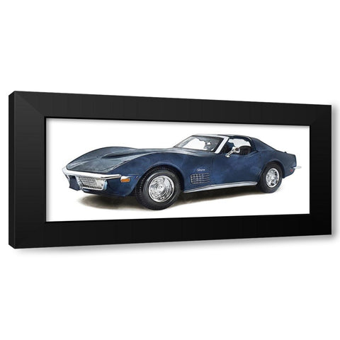 Classic Car II Black Modern Wood Framed Art Print with Double Matting by Saunders, Alonzo