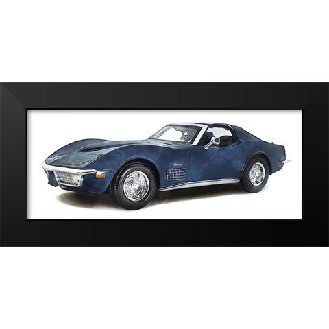 Classic Car II Black Modern Wood Framed Art Print by Saunders, Alonzo