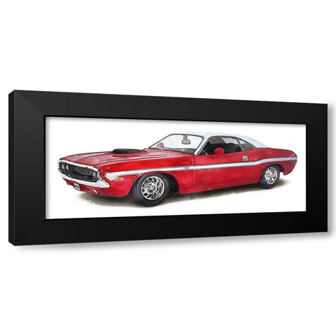 Classic Car III Black Modern Wood Framed Art Print by Saunders, Alonzo