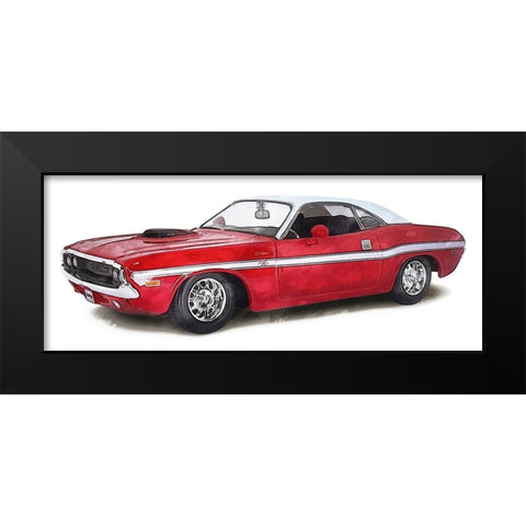 Classic Car III Black Modern Wood Framed Art Print by Saunders, Alonzo