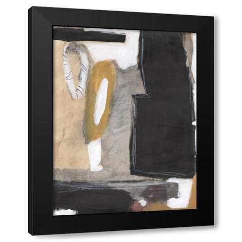 Bold Impressions II Black Modern Wood Framed Art Print by Fuchs, Jodi