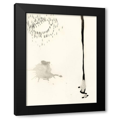 Matchstick Minimals I Black Modern Wood Framed Art Print by Fuchs, Jodi
