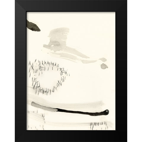 Matchstick Minimals II Black Modern Wood Framed Art Print by Fuchs, Jodi