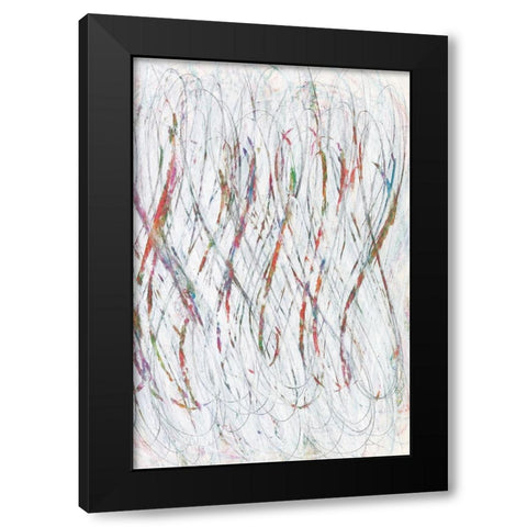 White Infinity I Black Modern Wood Framed Art Print by Fuchs, Jodi