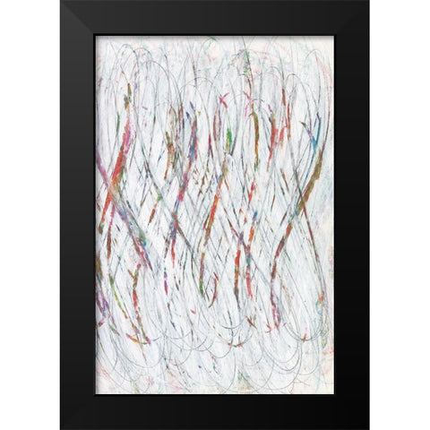 White Infinity I Black Modern Wood Framed Art Print by Fuchs, Jodi