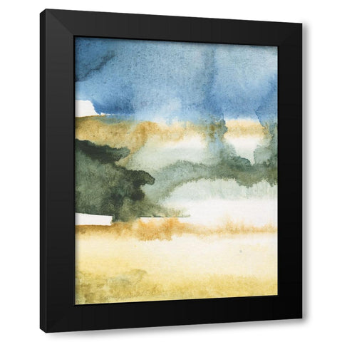 Arriving Ashore II Black Modern Wood Framed Art Print by Combs, Joyce