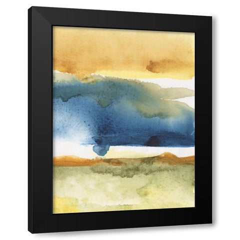 Arriving Ashore III Black Modern Wood Framed Art Print with Double Matting by Combs, Joyce