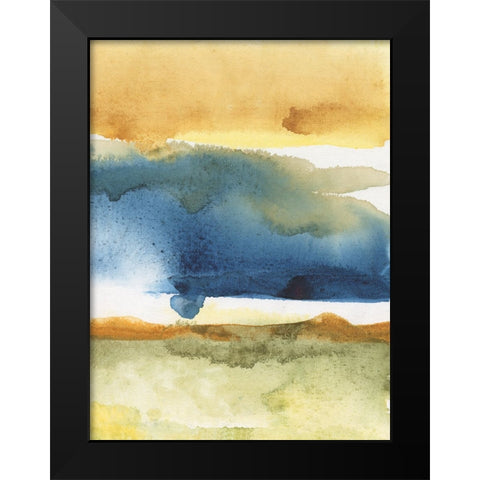 Arriving Ashore III Black Modern Wood Framed Art Print by Combs, Joyce