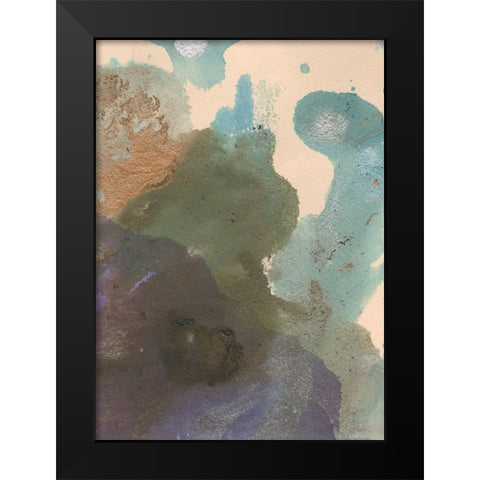 Soft Emotions II Black Modern Wood Framed Art Print by Combs, Joyce