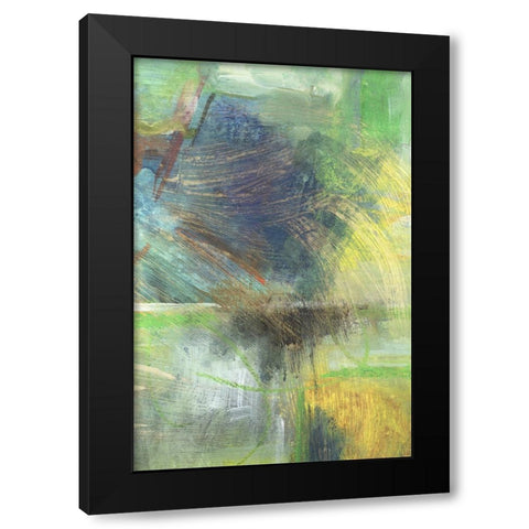 Ports of Call II Black Modern Wood Framed Art Print by Combs, Joyce