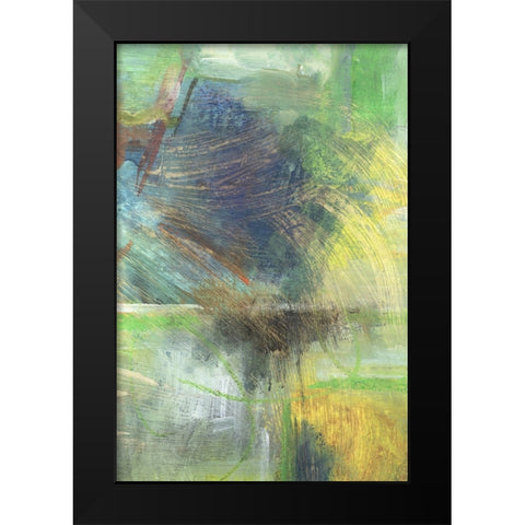 Ports of Call II Black Modern Wood Framed Art Print by Combs, Joyce