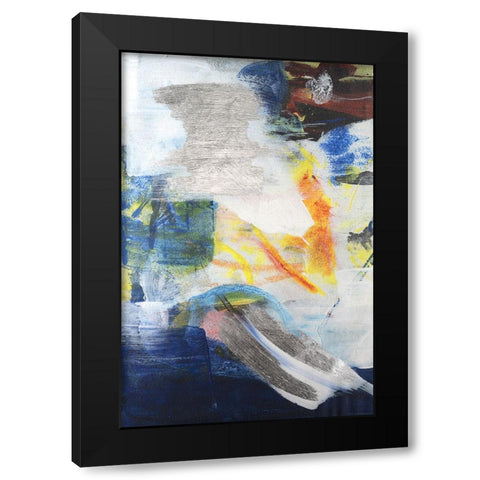 Embellished Winter Time Dreams II Black Modern Wood Framed Art Print by Combs, Joyce