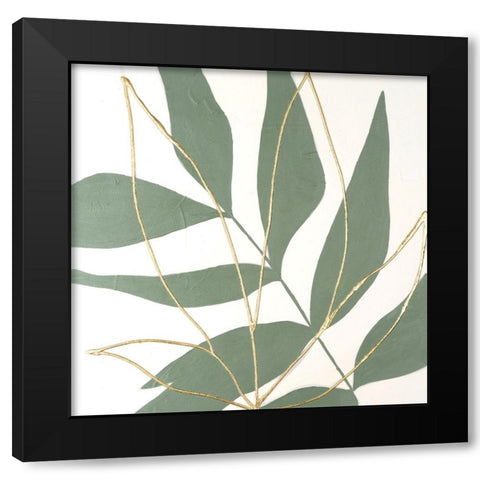 Layers of Leaves I Black Modern Wood Framed Art Print with Double Matting by Lam, Vanna