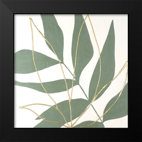 Layers of Leaves I Black Modern Wood Framed Art Print by Lam, Vanna