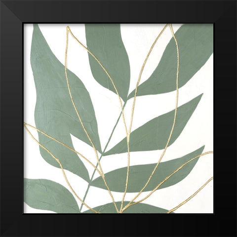 Layers of Leaves II Black Modern Wood Framed Art Print by Lam, Vanna