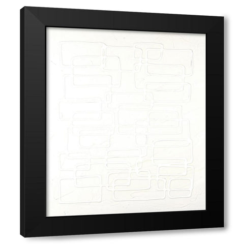 Quadratics I Black Modern Wood Framed Art Print with Double Matting by Willett, Michael