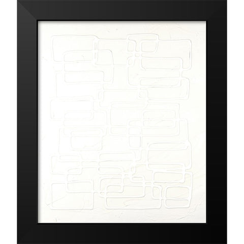 Quadratics I Black Modern Wood Framed Art Print by Willett, Michael