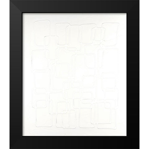 Quadratics II Black Modern Wood Framed Art Print by Willett, Michael