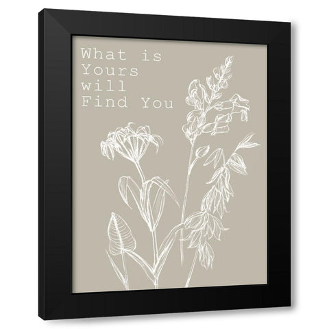 Loveliness I Black Modern Wood Framed Art Print by Wang, Melissa