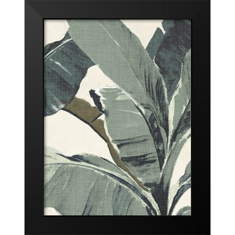Retro Miami Palms II Black Modern Wood Framed Art Print by Parker, Jennifer Paxton