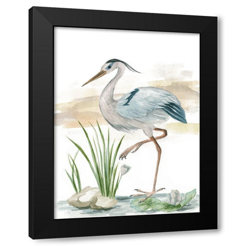 Spring Wander II Black Modern Wood Framed Art Print with Double Matting by Wang, Melissa