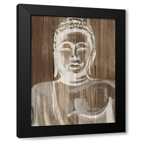 Buddha on Wood III Black Modern Wood Framed Art Print by Warren, Annie