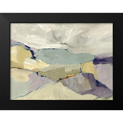 Misty Bluffs I Black Modern Wood Framed Art Print by Barnes, Victoria