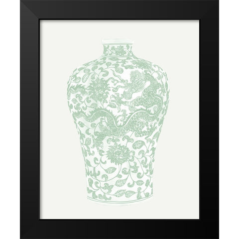 Mint Vases III Black Modern Wood Framed Art Print by Wang, Melissa