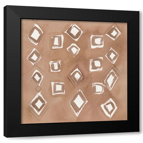 Earth Patterns I Black Modern Wood Framed Art Print with Double Matting by Barnes, Victoria