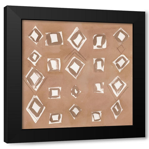 Earth Patterns II Black Modern Wood Framed Art Print with Double Matting by Barnes, Victoria