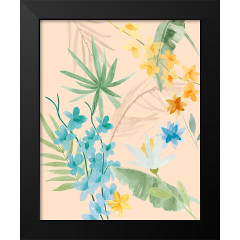 Breezy Tropical I Black Modern Wood Framed Art Print by Warren, Annie